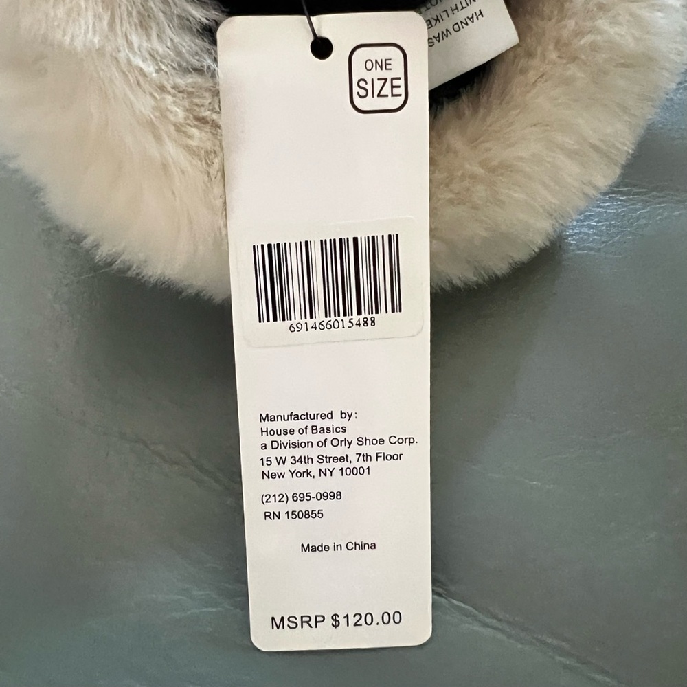 NWT Beautiful ADRIENNE LANDAU Soft FLUFFY Warm COZY Creamy EAR MUFFS - Picture 4 of 13